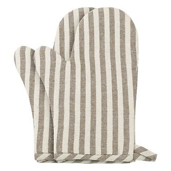 Soft Oven Mitts, Heat-Resistant Cooking Gloves, Thick Lining, Flexible Gripping 2 pc 10.6x6.7 inch