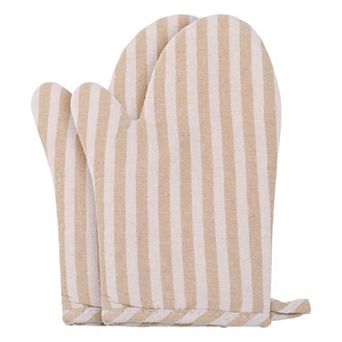 Soft Oven Mitts, Heat-Resistant Cooking Gloves, Thick Lining, Flexible Gripping 2 pc 10.6x6.7 inch