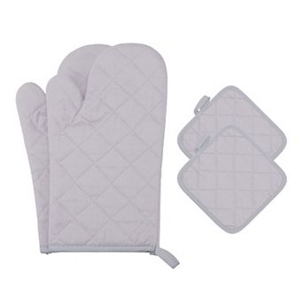Oven Mitts and Pot Holders Sets of 6, Heat Resistant Kitchen Oven Glove and Pot Holder 13.8x4.7 inch