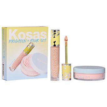 Kosas Brighten & Blur Set - Color Corrector + Loose Setting Powder Face Set