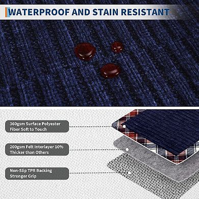 Washable Non-Slip Rug for Living Room,Modern Soft Low Pile Carpet,Thin Contemporary Accent Throw Rug