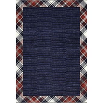 Washable Non-Slip Rug for Living Room,Modern Soft Low Pile Carpet,Thin Contemporary Accent Throw Rug