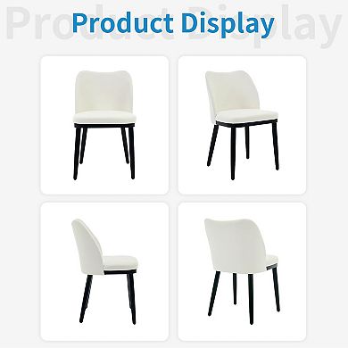 Dining Chairs Set of 2/4/6, Upholstered Dining Room Side Chair with Padded Seat and Wood Legs