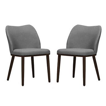 Dining Chairs Set of 2/4/6, Upholstered Dining Room Side Chair with Padded Seat and Wood Legs