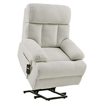 Oversized Electric Power Lift Recliner Chair with Remote and Side Pocket
