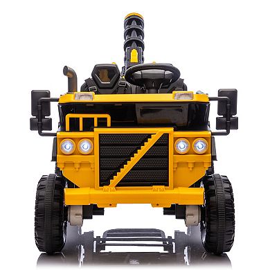 Whisen 3-Seater Electric Ride-On Car with Water Gun & Bluetooth MP3 Player, Parental Remote Control