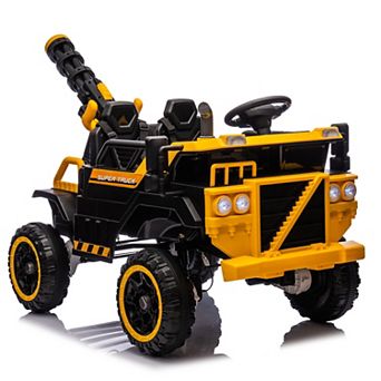 Whisen 3-Seater Electric Ride-On Car with Water Gun & Bluetooth MP3 Player, Parental Remote Control