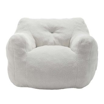 Bean Bag Chair with Armrests and High Density Foam Filling for Adults