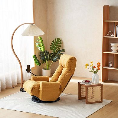 Adjustable 360 Degree Rotating Lounge Chair with Head and Waist Support