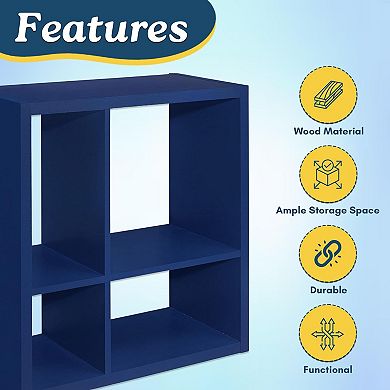 Kings Brand Furniture Katelyn 4-Cube Bookcase/Organizer