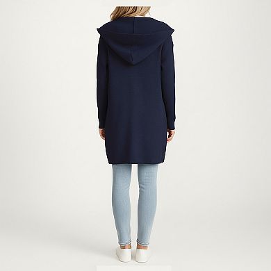 Women's Long Sleeve Knit Cardigan with Open Front Design and Soft Textured Fabric