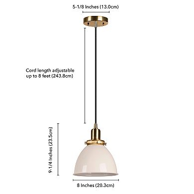 Finley & Sloane Madison Pendant Light Fixture with Metal Shade
