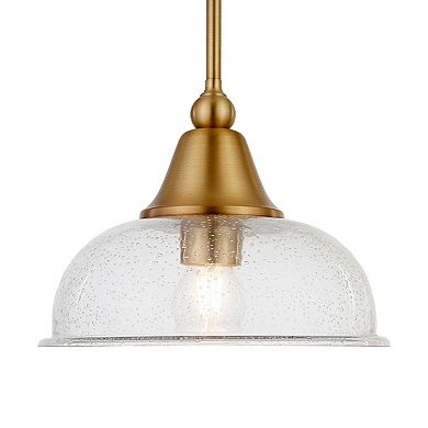Finley & Sloane Magnolia Pendant Light Fixture with Glass Shade