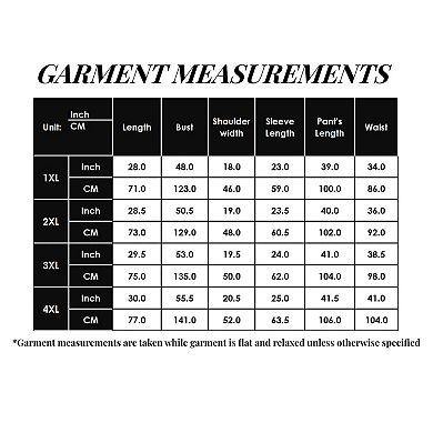 Women's PLus Size 2-Piece Satin Pajama Set with Relaxed Button Front Top and Wide-Leg Pants