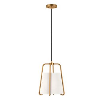 Finley & Sloane Marduk Pendant Light Fixture with Fabric Shade