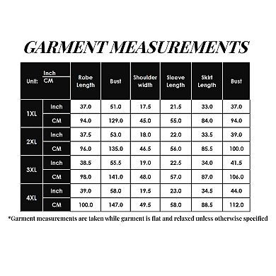 Women's PLus Size Satin Robe and Slip Set with Soft Lace Trim on Sleeves and Delicate Sheen