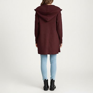 Women's Long Sleeve Knit Cardigan with Open Front Design and Soft Textured Fabric