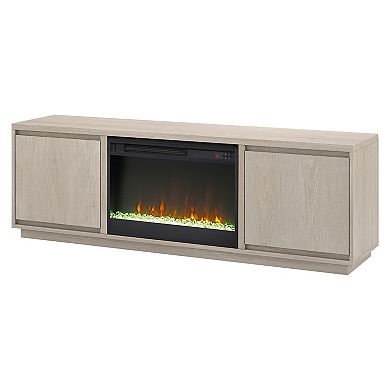 Finley & Sloane Presque Rectangular TV Stand with Crystal Fireplace