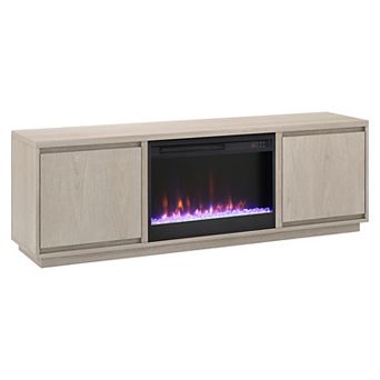 Finley & Sloane Presque Rectangular TV Stand with Crystal Fireplace