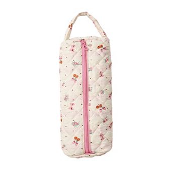 Women's Quilted Travel Toiletry Bag with Soft Padded Design Spacious Interior Smooth Zipper