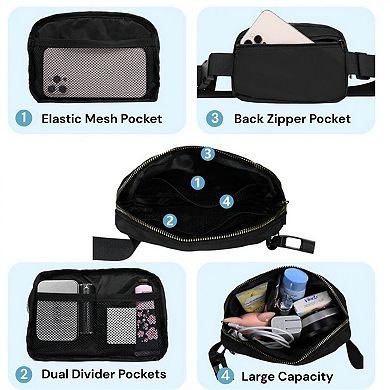 Women's Crossbody Sling Bag with Adjustable Strap and Zippered Main Compartment