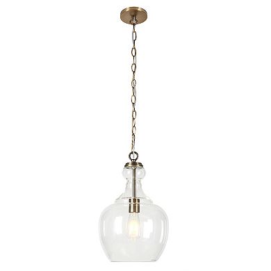 Finley & Sloane Verona Glass Shade Pendant Light Fixture