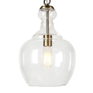 Finley & Sloane Verona Glass Shade Pendant Light Fixture