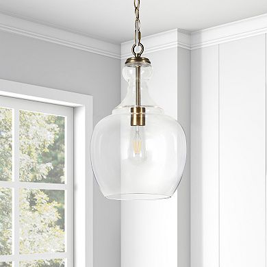 Finley & Sloane Verona Glass Shade Pendant Light Fixture