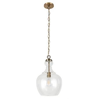 Finley & Sloane Verona Glass Shade Pendant Light Fixture