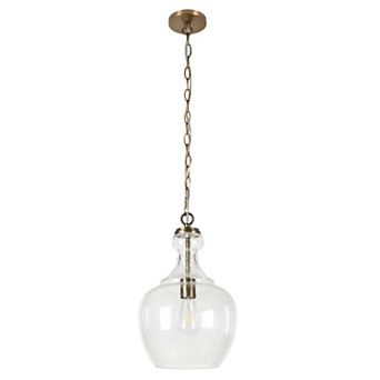 Finley & Sloane Verona Glass Shade Pendant Light Fixture