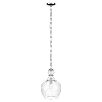 Finley & Sloane Verona Glass Shade Pendant Light Fixture