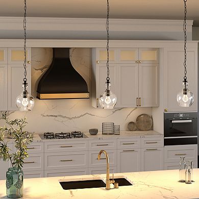 Finley & Sloane Verona Pendant Light Fixture with Glass Shade