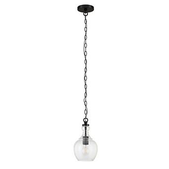 Finley & Sloane Verona Pendant Light Fixture with Glass Shade