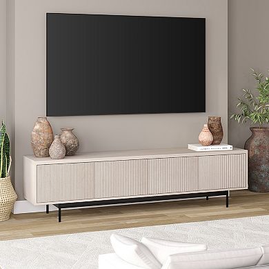 Finley & Sloane Whitman Rectangular Fluted TV Stand