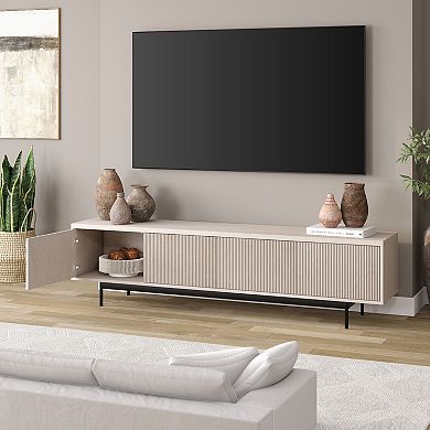 Finley & Sloane Whitman Rectangular Fluted TV Stand