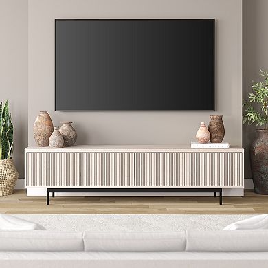 Finley & Sloane Whitman Rectangular Fluted TV Stand