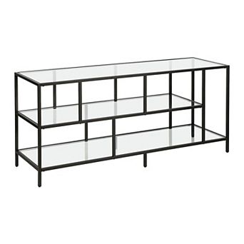Finley & Sloane Winthrop Rectangular TV Stand with Glass Shelves