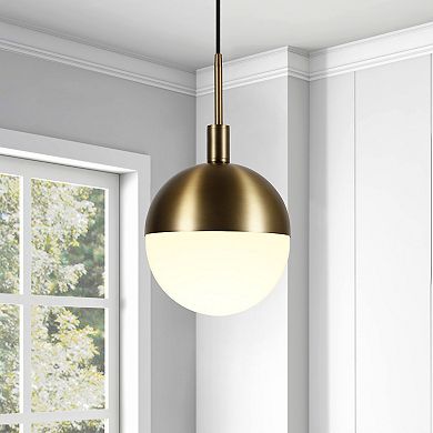 Finley & Sloane Orb Large Pendant Light Fixture with Glass Shade