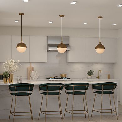 Finley & Sloane Orb Large Pendant Light Fixture with Glass Shade