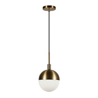Finley & Sloane Orb Small Pendant Light Fixture with Glass Shade