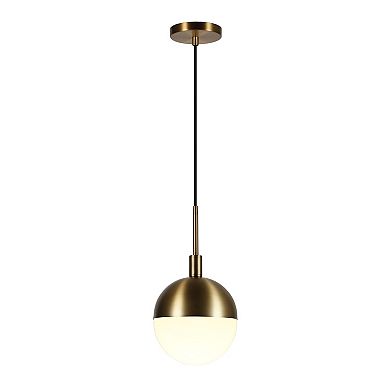 Finley & Sloane Orb Small Pendant Light Fixture with Glass Shade