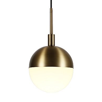 Finley & Sloane Orb Small Pendant Light Fixture with Glass Shade