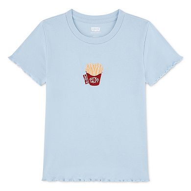 Girls 7-16 Levi's® Graphic Rib Knit Short Sleeve Baby Tee