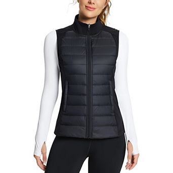 Womens Lightweight Warm Puffer Vest Quilted Water Resistant Jacket