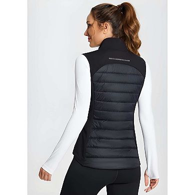Womens Lightweight Warm Puffer Vest Quilted Water Resistant Jacket