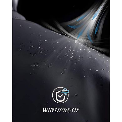 Men’s Hiking Softshell Jacket Windproof Water-Resistant with Fleece