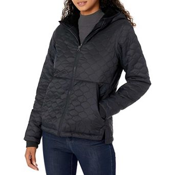 Women's Water-Resistant Quilted Puffer Jacket with Hood