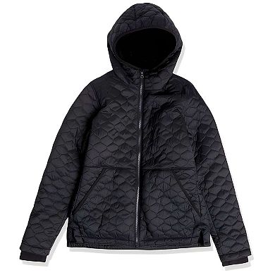 Women's Water-Resistant Quilted Puffer Jacket with Hood