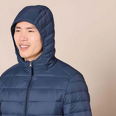 Men’s Water-Resistant Hooded Puffer Jacket