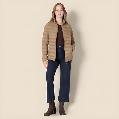 Women’s Water-Repellent Lightweight Puffer Jacket Ideal for Travel